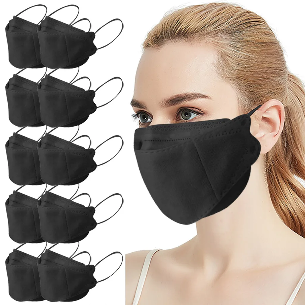 #C77 10pc Protection Face Masks For Women Earloop Mouth Mask Washable Mouth Caps Black Mascarillas Mondmasker Mascherine