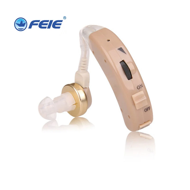 

FEIE Wireless Invisible Hearing Aid Earphone for Old People Hearing Loss NON Rechargeable Deafness Hard of Hearing beige Color