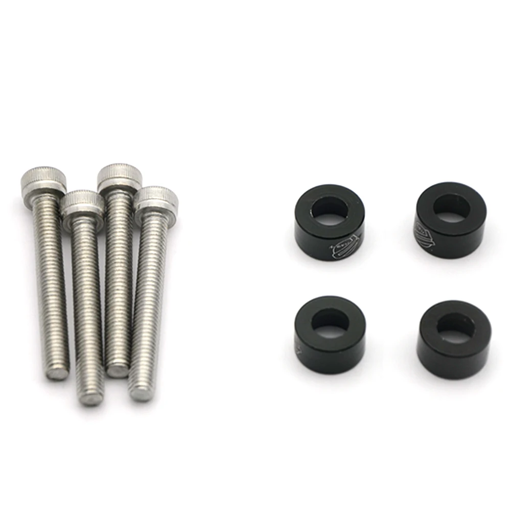 Aluminum 4pcs Engine Dress Up 6mm Metric Cup Washers Kit Fender Washer Cam Cap With Logo