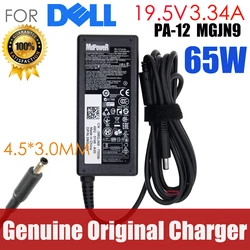 Chargeur d'origine pour ordinateur portable, adaptateur secteur pour Dell Tystro 15, 19.5, 3561, 3562, 3565, 3568, 3572, 3578, 5568, XPS 13, 5370, 9333, 9344, V, 3,34 A, 65W