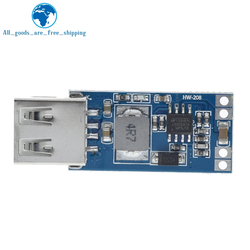 TZT 1/3PCS 9V/12V/24V zu 5V DC-DC step-down auto ladegerät USB auto ladegerät 3A ausgang buck regler netzteil modul – Detail 8