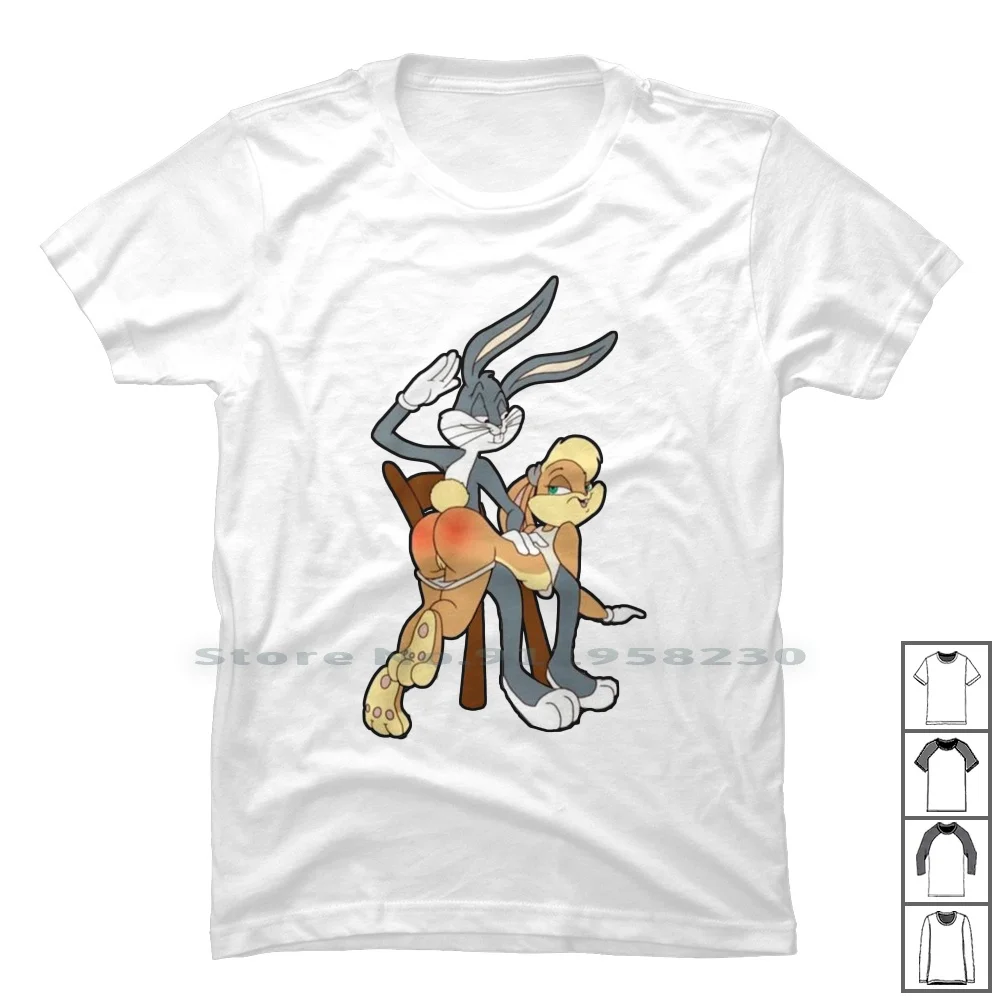 Sexy Rabbits T Shirt 100% Cotton Illustration Popular Cartoon Rabbit Trend Comic End Bit Ra