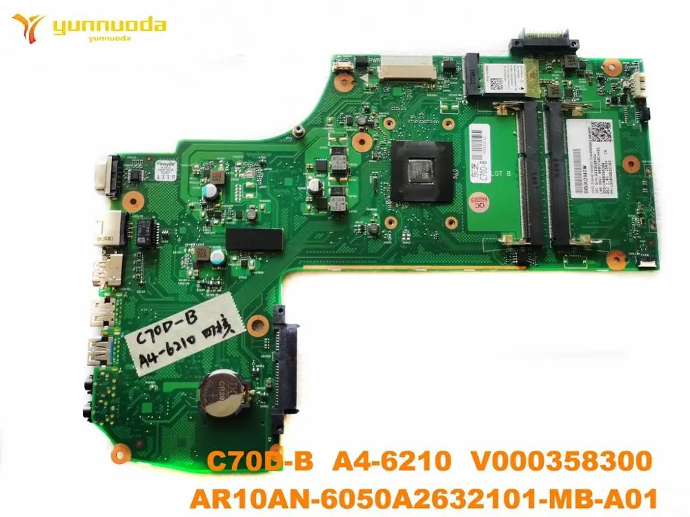 Original for Toshiba C70D-B laptop motherboard C70D-B  A4-6210  V000358300 AR10AN-6050A2632101-MB-A01 tested good free shipping