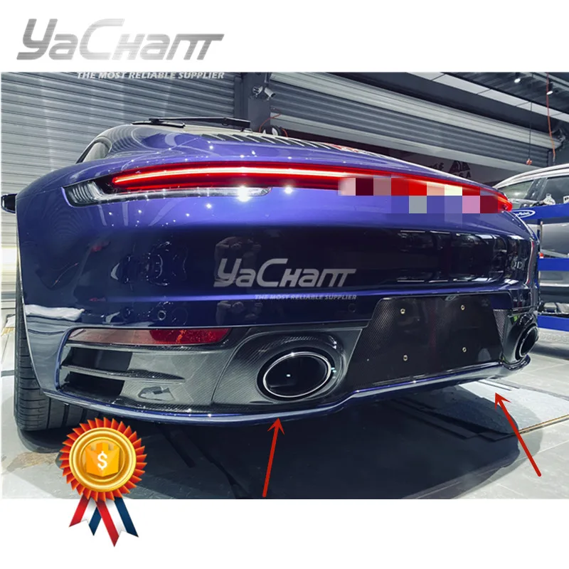 

Car-Styling Dry Carbon Fiber Rear Diffuser Fit For 2019-2020 911 992.1 Carrere & S OEM Style Rear Diffuser Lip