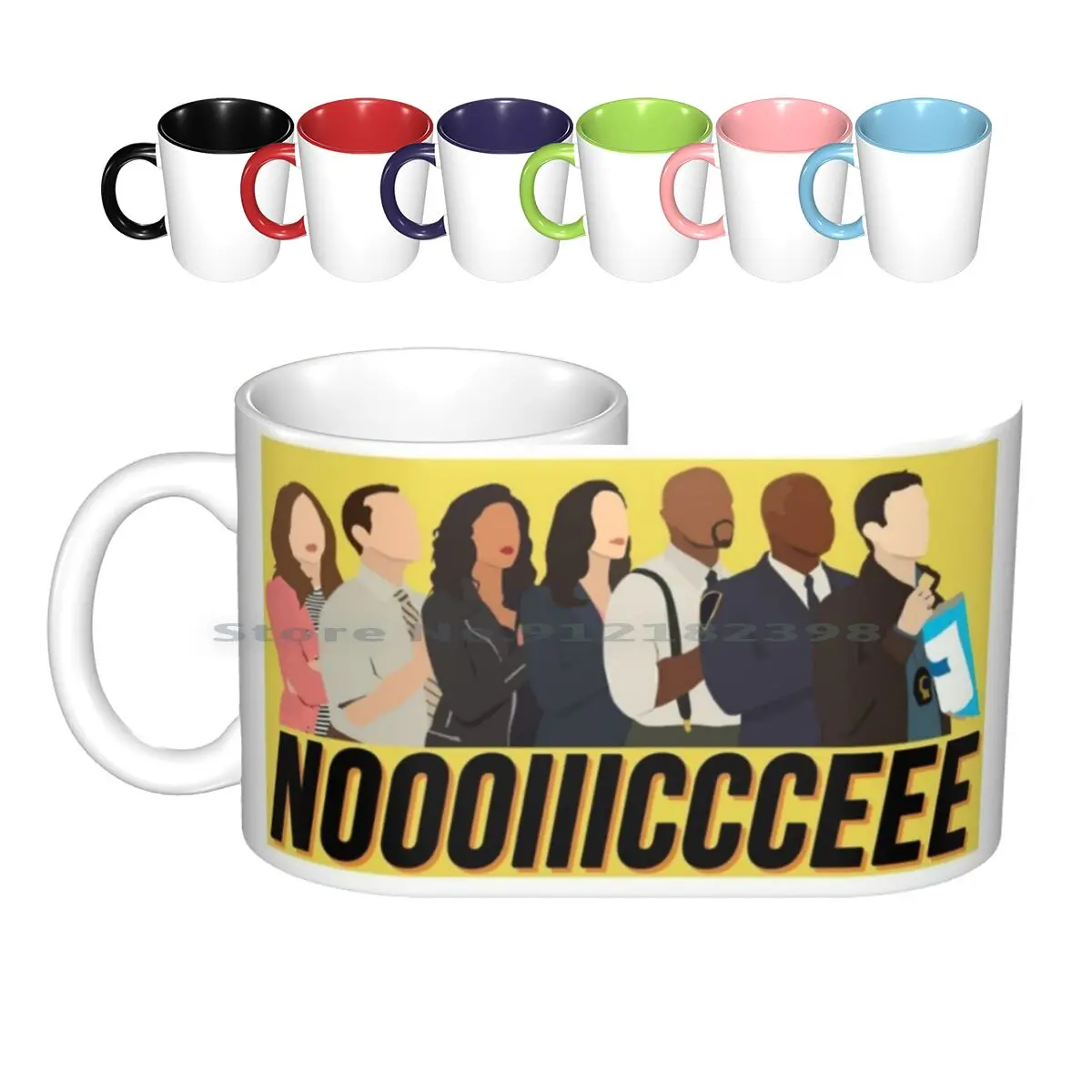 Brooklyn Nine - Nine Noice Ceramic Mugs Coffee Cups Milk Tea Mug Brooklyn Nine Nine Jake Peralta Captain Holt Amy Santiago Boyle