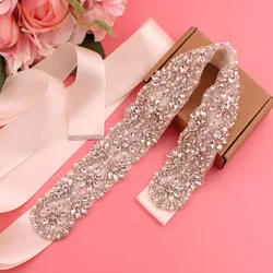 Rhinestones bridal belt diamond wedding dress belt with crystal wedding sash for wedding dress accessories