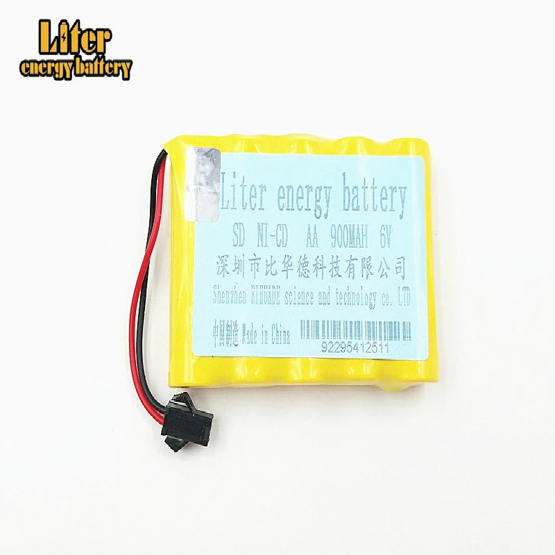 6v 900 mah AA NI-CD M brinquedos navio carro robô Elétrica Da Bateria recarregável 6.0v 900 mah