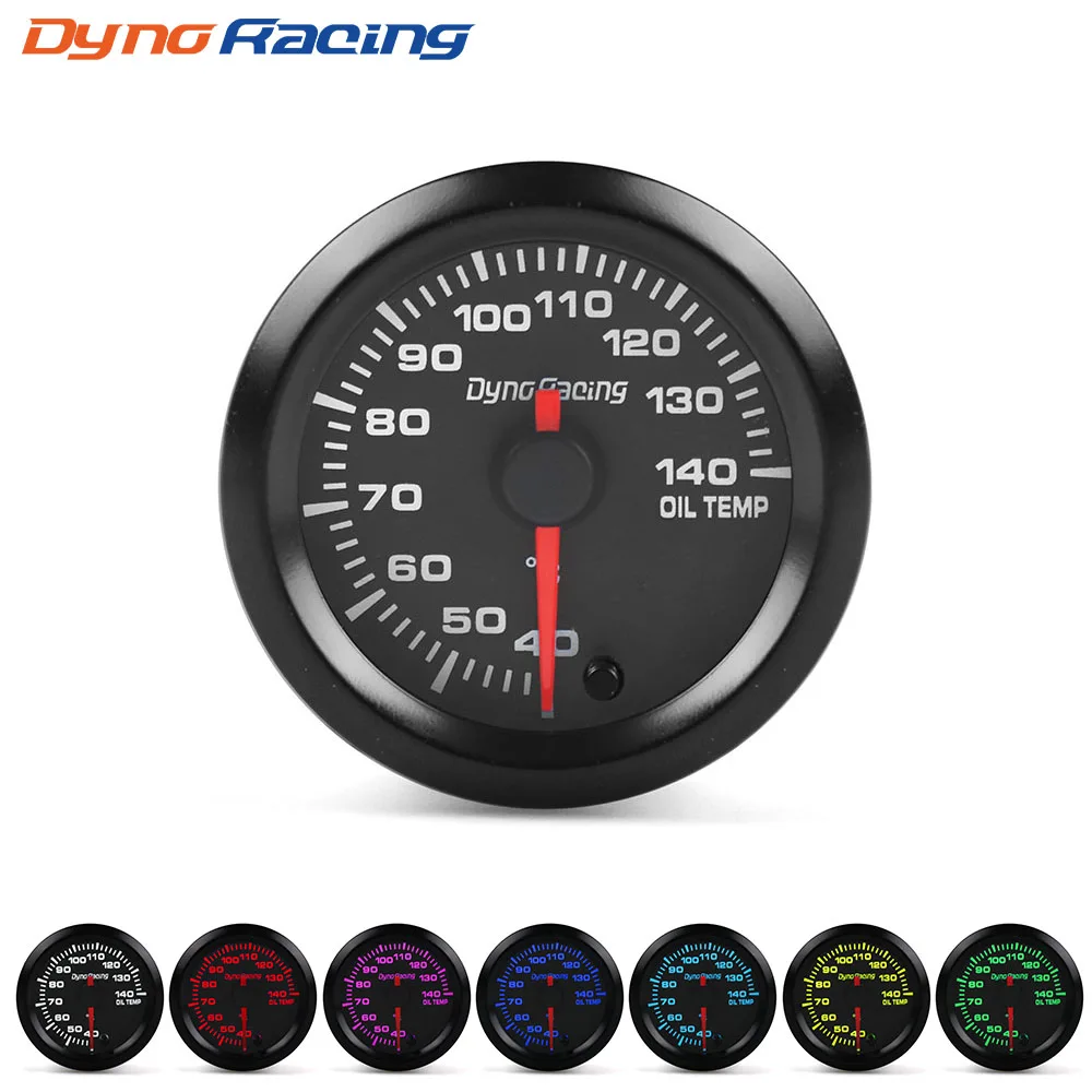 Dynoracing 2 "52mm 7 Kleuren Hoge Snelheid Auto Boost Water temp Olietemperatuur Oliedruk Lucht brandstofverhouding Voltmeter EGT Toerenteller RPM Gauge