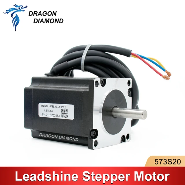 NEMA 23 Leadshine silnik krokowy 573 s20-ls 3 fazy 5.8A 2.0 N.m moment obrotowy do drukarki 3D maszyna grawerująca CNC