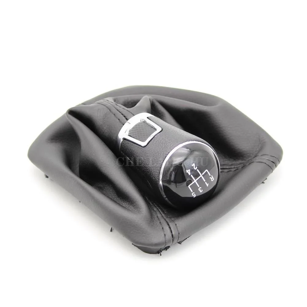 Picture 6: For Skoda Octavia A5 MK2 Sedan & Combi 2004 2005 2006 2007 2008 Car-styling 5 Speed Gear Stick shift knob Level leather Boot