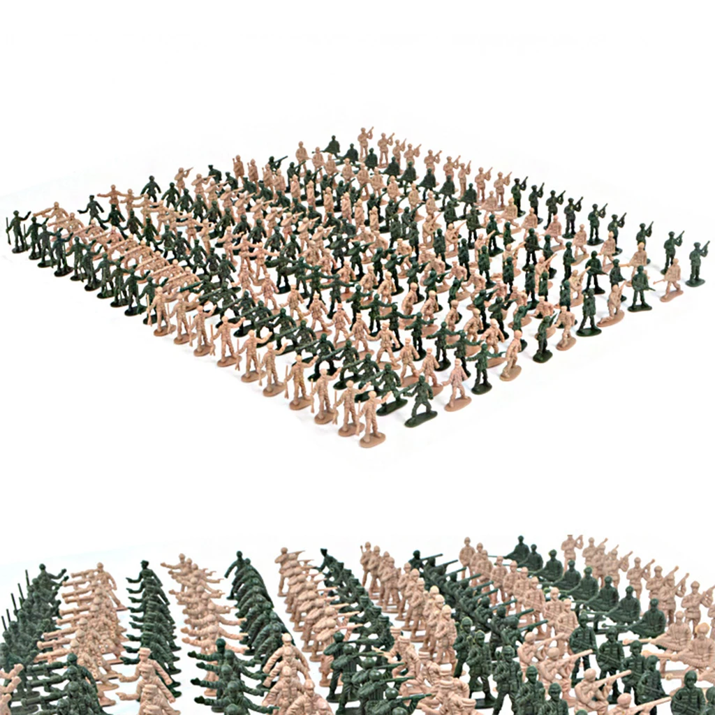 360pcs 1:72 Plastic 2.8cm  Soldiers Figurine Figures Accessories