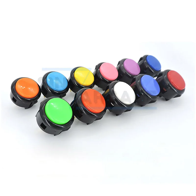 

6pcs/lot Original SANWA DENSHI OBSF-30 BLACK BODY Solid Plunger 30mm Pushbuttons for Arcade MAME Cabinet Machines