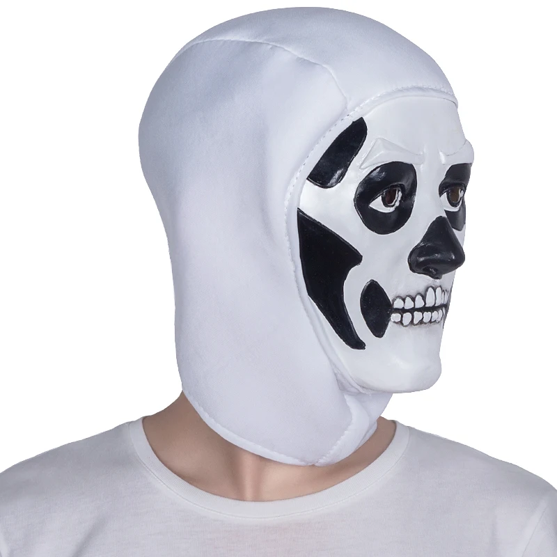 Skull Trooper Mask Game Character Horror Headgear Halloween Cosplay Costume Latex Terror Props Scary Dress Up