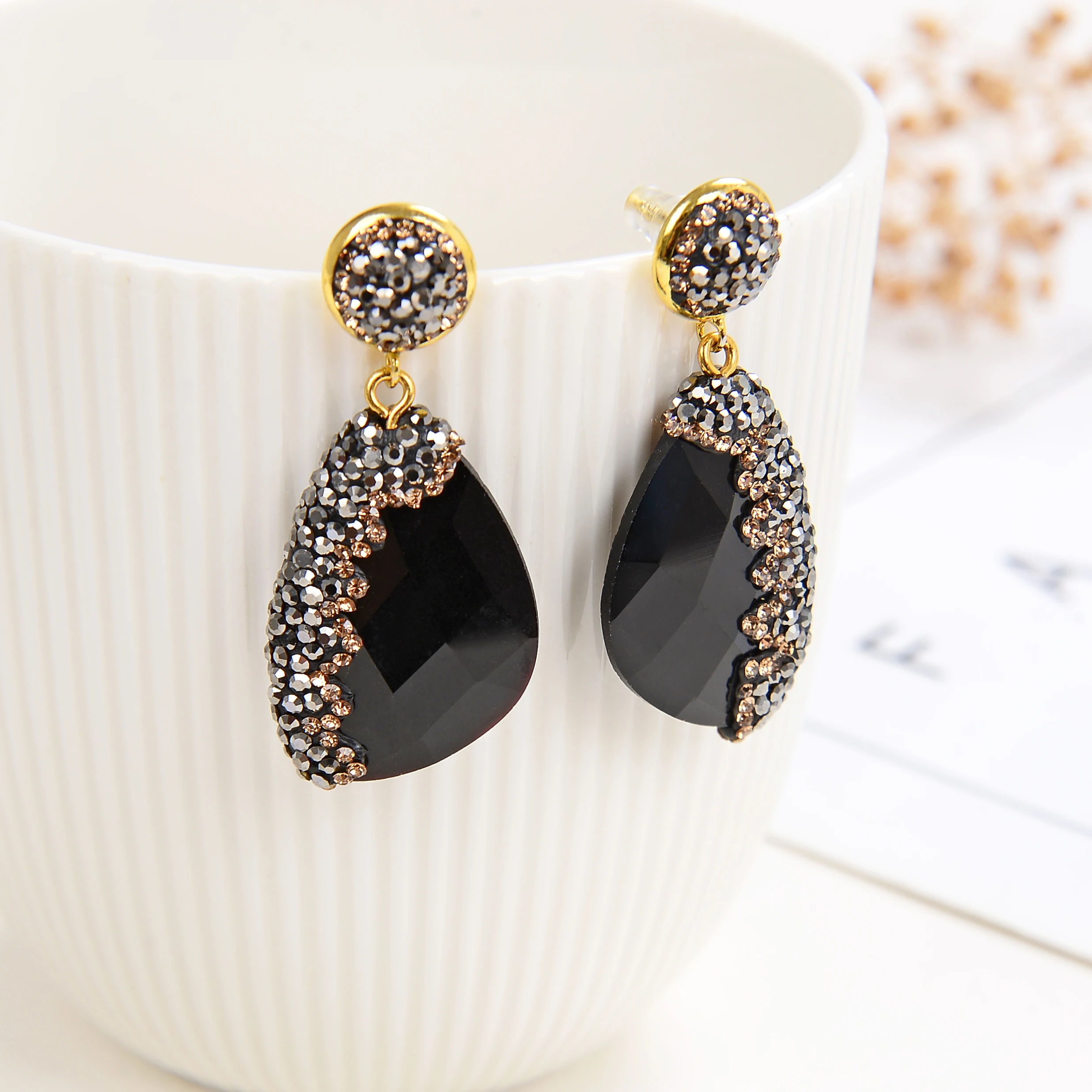 11 Style Luxury Geometric Drop Earrings For Women Girls 2020 Charm Rhinestone Dangle Earring Ladies Wedding Jewelry Gifts image 4