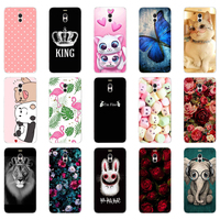 Cat Plants Animals Pattern Soft Silicone Case For Meizu  M6 Note Silicon TPU Bumper Back Cover Case For Meizu M6 Note