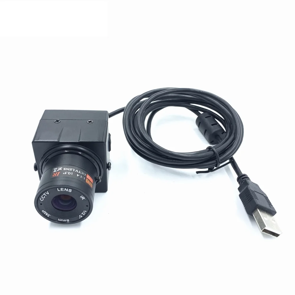 8 Мп 3264x2448 Автофокус/2,8 мм/4 мм/6 мм/8 мм/12 мм Фиксированный Объектив CS 38*38 мм машинное видение палочка и место машина мини коробка USB камера