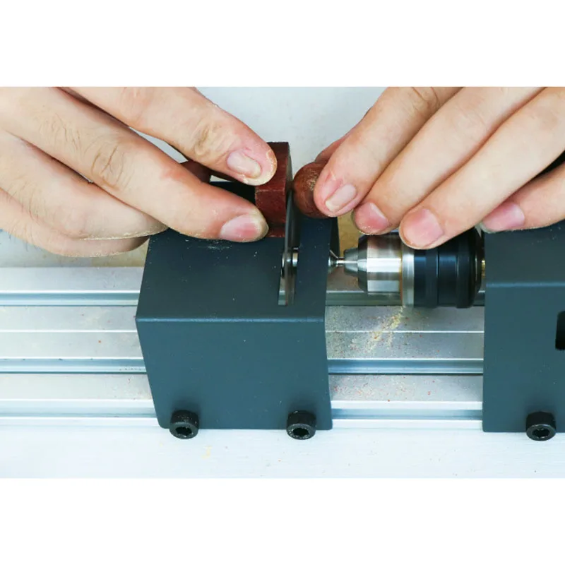 Perline in miniatura piccolo tornio lucidatura e taglio perline mini tornio per la lavorazione del legno fai-da-te