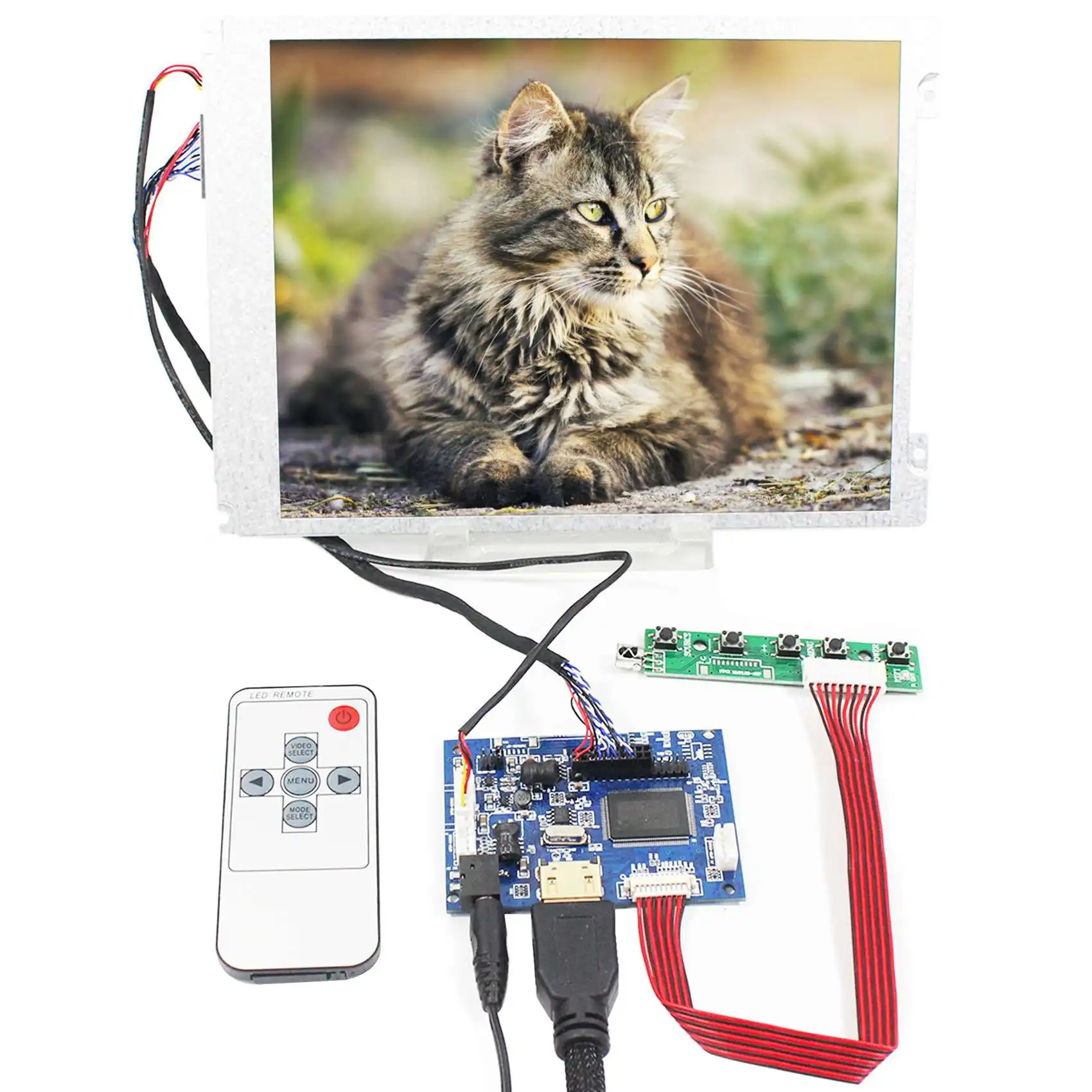 

8.4inch M084GNS1 R1 800X600 LCD Screen for Industrial PC with HD-MI LCD Controller Board Work with Raspberry pi