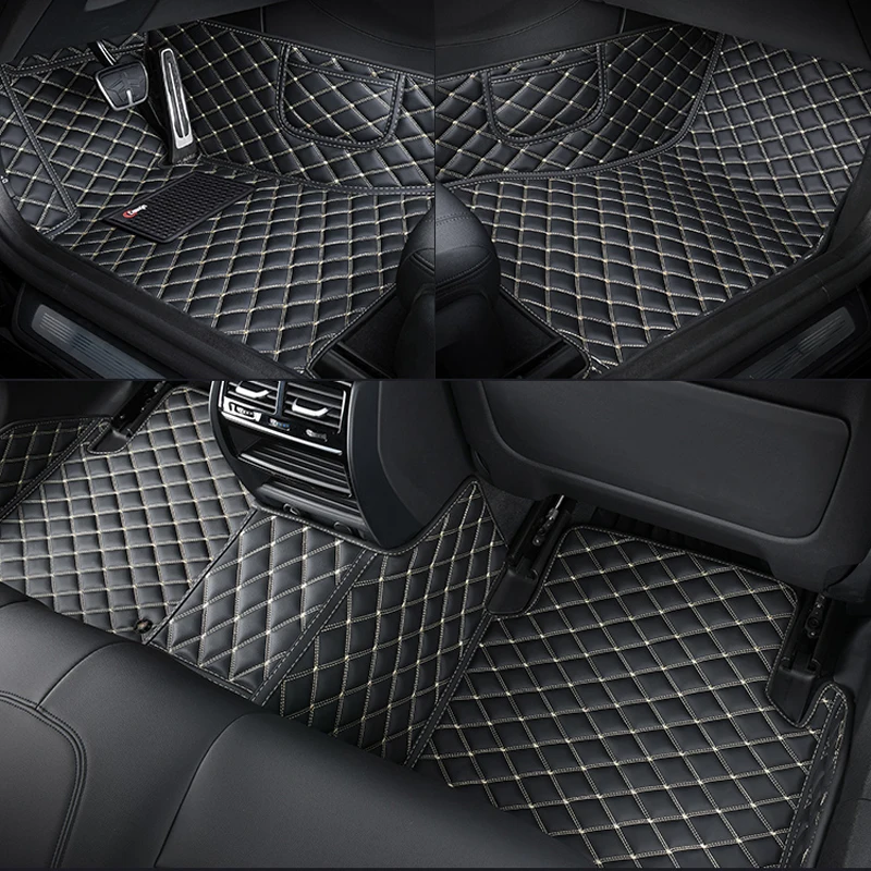 Car Floor Mats For Fiat Grande Punto Freemont Bravo Egea Panda 500 Custom Leather Auto Accessories