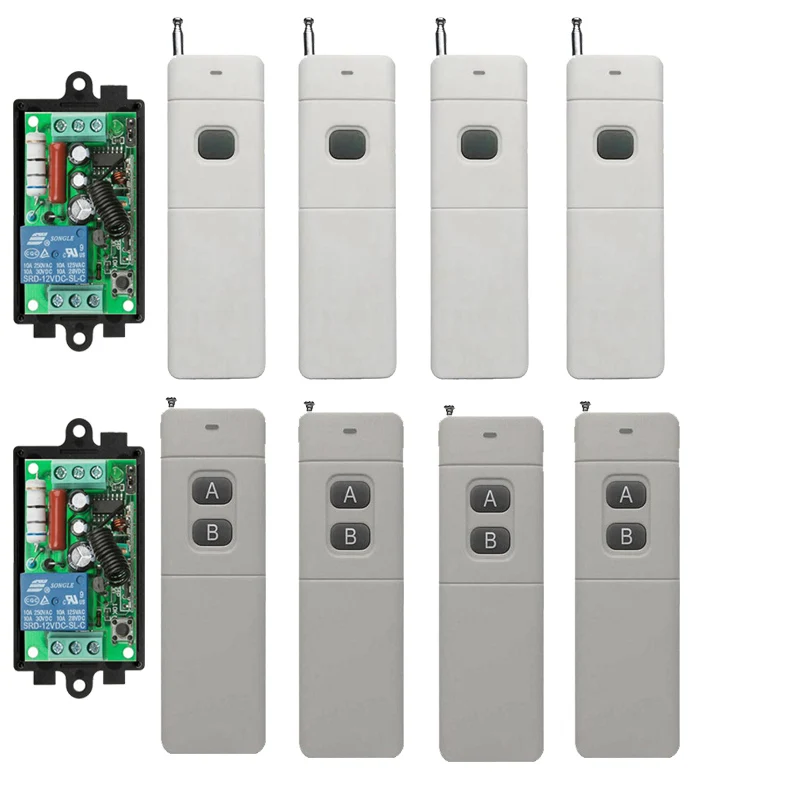 3000m High Power AC 220V 110V 1 CH 1CH RF Wireless Remote Control LED Light Bulb Switch System,Transmitter + Receiver,Latched