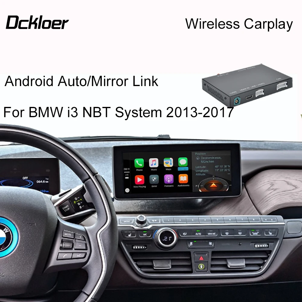 Wireless CarPlay Interface For BMW i3 I01 2013-2017 NBT System With Android Auto Mirror Link AirPlay Car Play Function