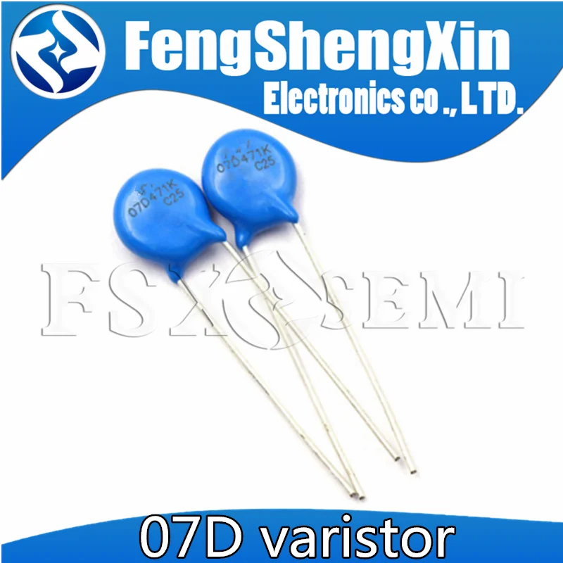 

50pcs varistor 07D390K 07D391K 07D431K 07D470K 07D471K 07D511K 07D560K 07D561K 07D621K 07D680K 07D681K 07D751K 07D820K 07D821K