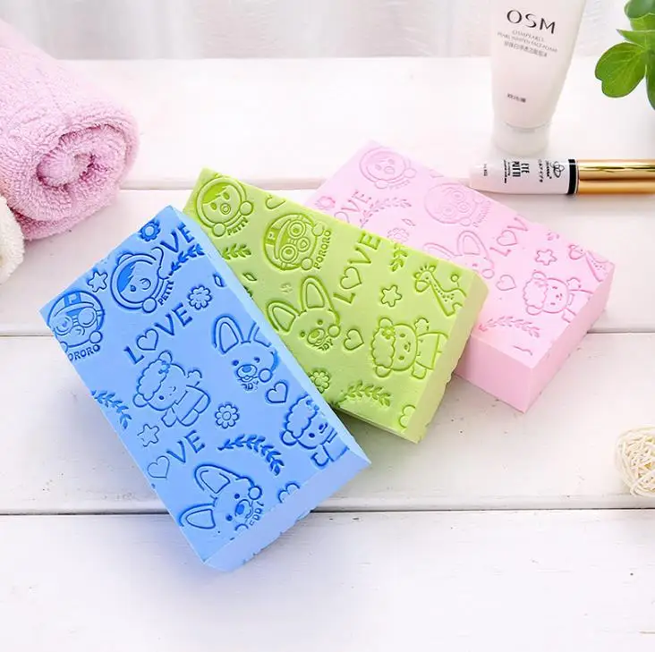 

Body Shower Exfoliating Sponge 13*7*3cm Printed Adult Bathing Sponge Bath Artifact Powerful Remove Mud Decontamination Bath SN