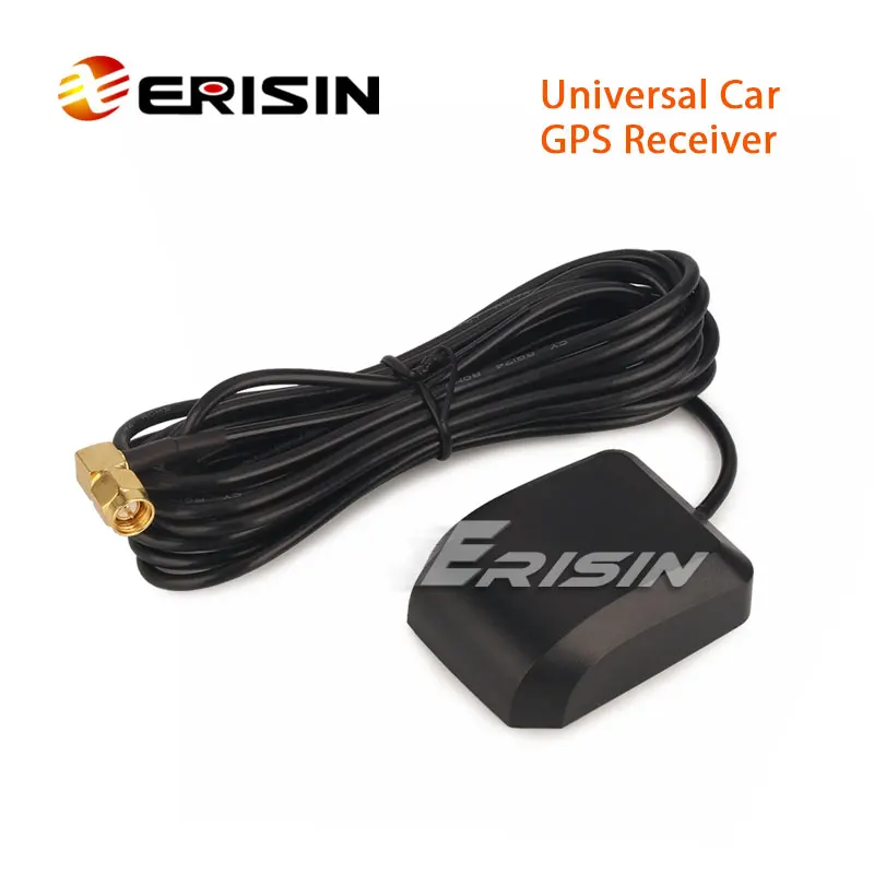 Erisin ES133 UNIVERSAL CAR GPS RECEIVER ANTENNA WITH SMA CONNECTOR, 3M CABLE FOR CAR NAVIGATION