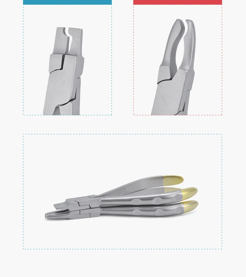 Szczypce dentystyczne/szczypce do zaciskania szczypce do zaciskania ze stali nierdzewnej szczypce do zębów szczypce ortodontyczne
