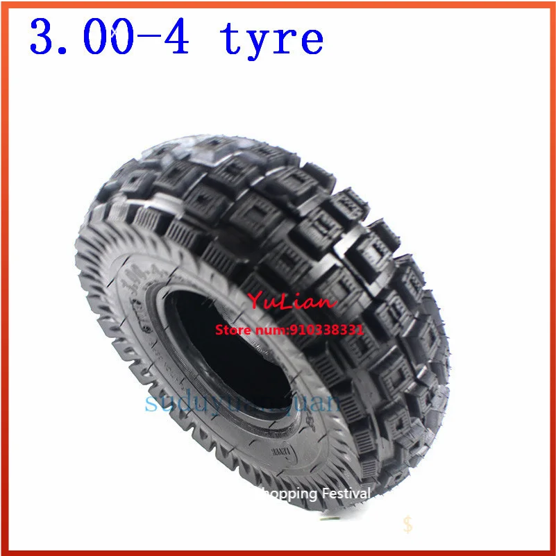 Off-Road Tyre Accessories 3.00-4 Tires Inner Tube for Razor E300 Scooter GO-KART Utility Dolly Hand Truck Electric/Gas Scooter