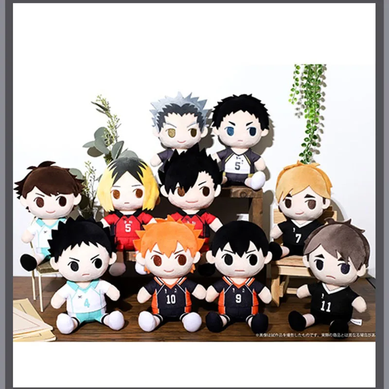 22CM Genuine Stuffed Doll Anime Haikyuu Hinata Kageyama Kozume Atsumu Bokuto Cartoon Plush Dolls Children Birthday Gifts Toys