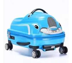 Kids Rijden Koffer Kinderen 3D Scooter Koffer Voor Kinderen Reizen Trolley Tas Spinner Bagage Koffer Rolling Truck Voor Kids