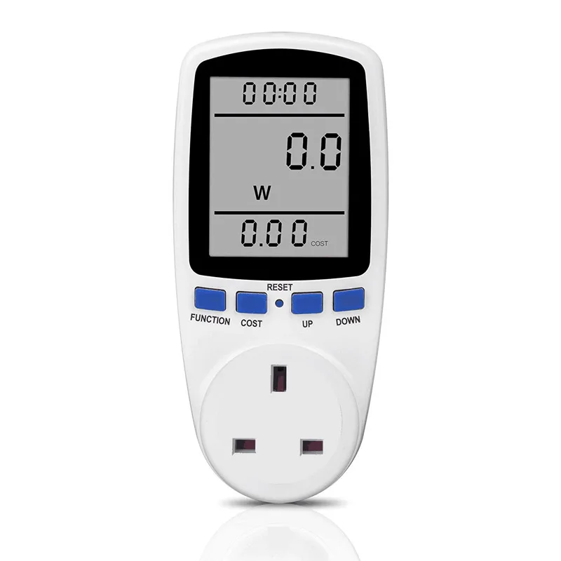 Medidor de potencia de CA inteligente, enchufe de vatímetro, toma de medición de energía, enchufe de facturación, monitor de potencia, EE. UU./REINO