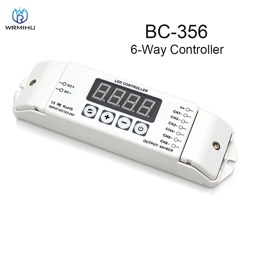 controlador de lampada digital gemeo 4a x 6ch pwm tubo digital com modulo de fita de led e dimmer 01