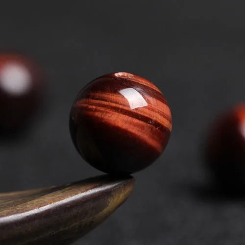 4A Natural Red Tiger Eye Stone Eagle Eye Quartz Crystal Single Bead DIY Jewelry Making