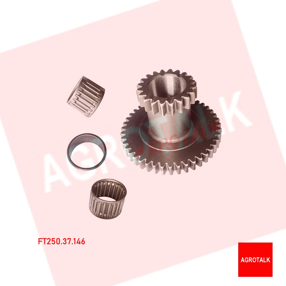 Engranaje Alto y Bajo con accesorios (rodamientos de agujas) para tractor de la serie Foton Lovol FT250/FT254, número de pieza: FT250.37.146