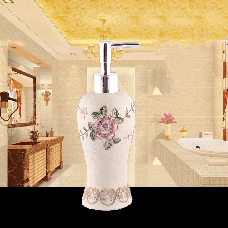 300ml Resin Liquid Soap Bottle Soap Dispensers Emulsion Lotion Bottle Creative Bathroom Accessories