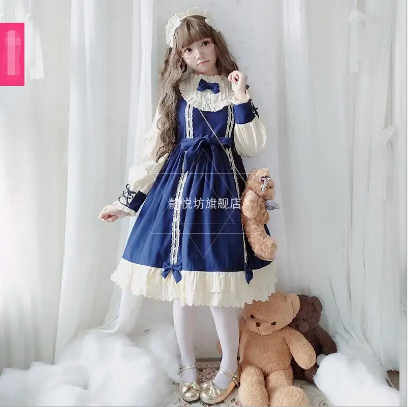 Robe princesse Lolita Kawaii pour filles, tenue de soirée, style rétro