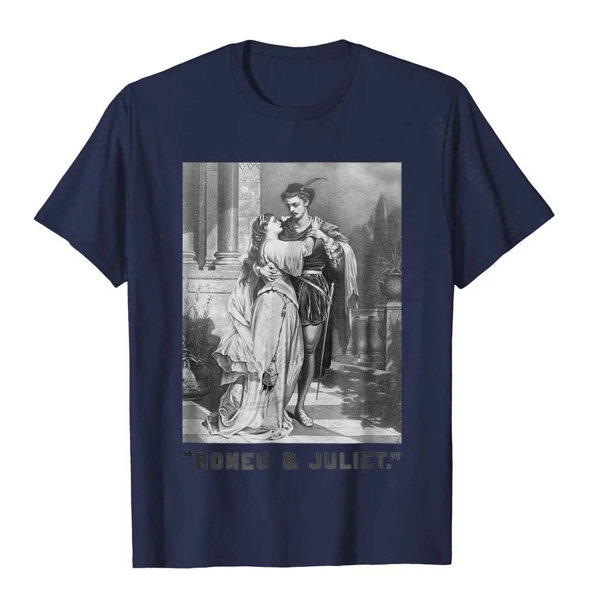 Romeo And Juliet T-Shirt-Vintage Classic Shakespeare Tshirt Cotton Men T Shirts Party Tops Tees Fashion Funny