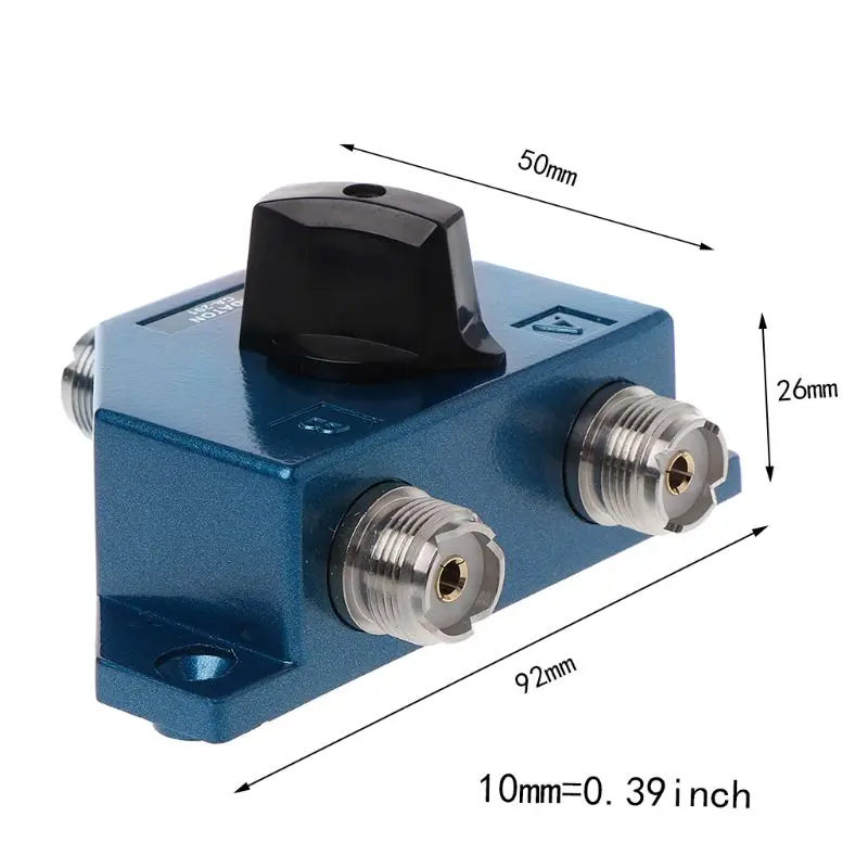 Conmutador de antena de CA-201, adaptador de conector hembra aéreo Manual UHF, convertidor, antena de Radio CB, interruptor coaxial Y98A