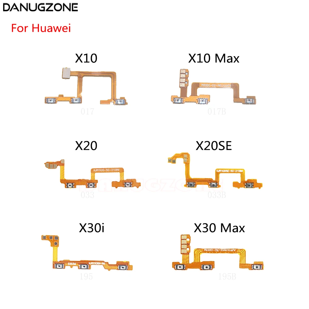 Power Button Switch Volume Button Mute On / Off Flex Cable For Huawei Honor X10 Max X20 X20SE X30i X30