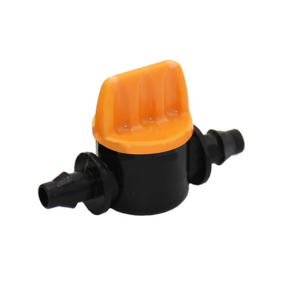 

10PCS 4/7mm Micro 4/7mm Hose Garden Irrigation Barbed Water flow control valve Drip Irrigation Fittings