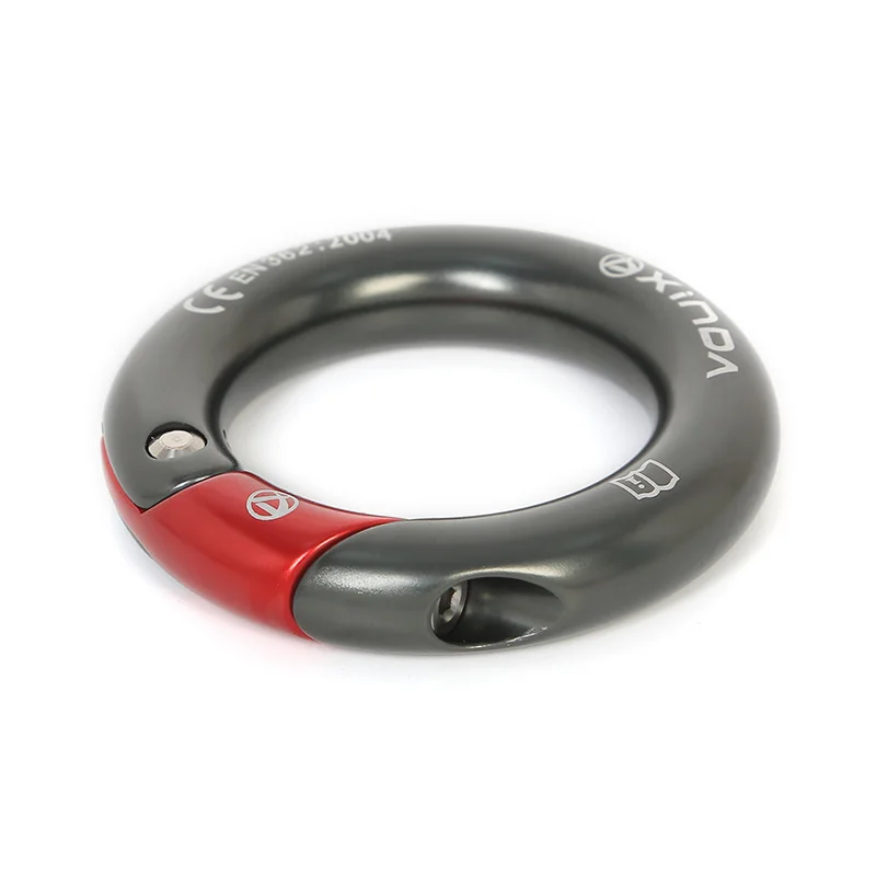 XINDA outdoor 23kN Openable Ring 7075 aluminium multi directional gated ring for climbing