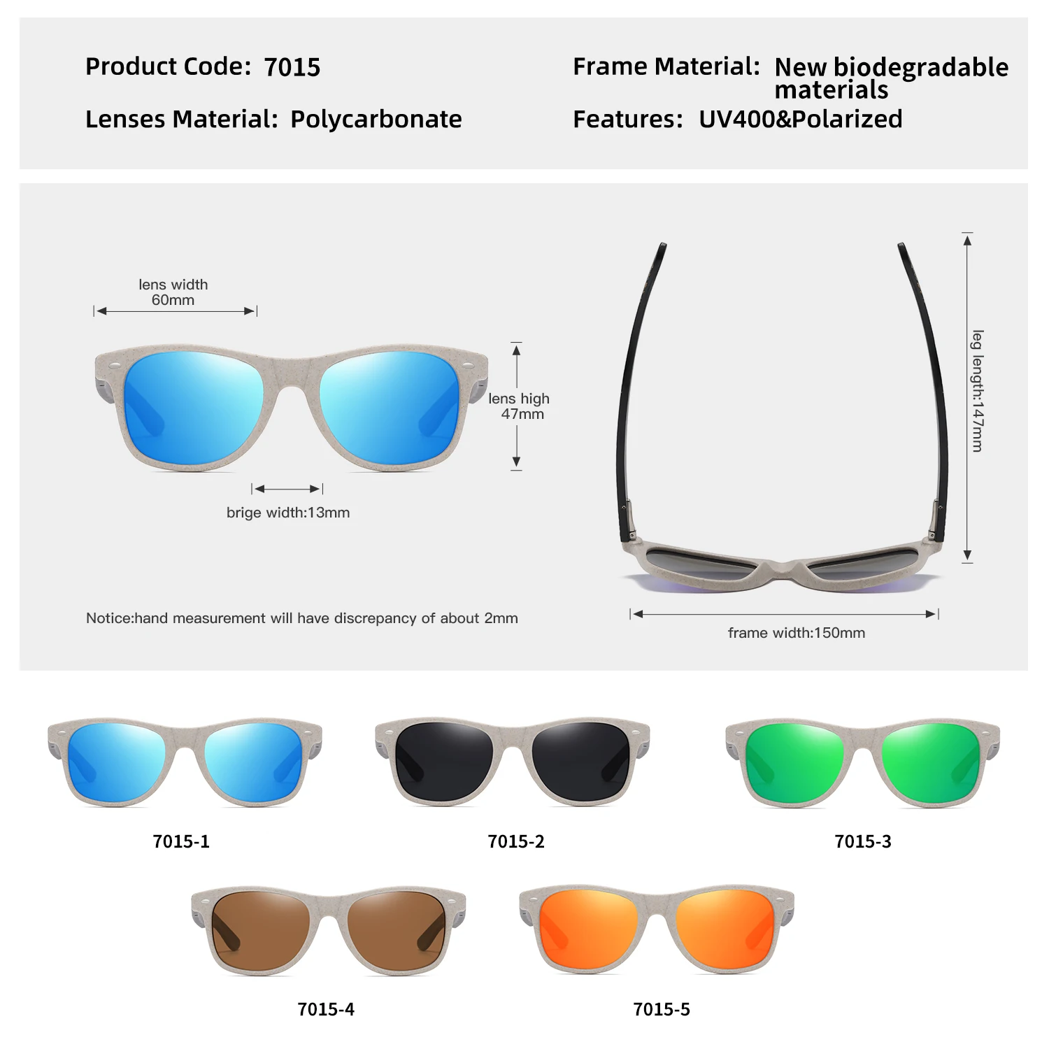 GM Natural Bamboo Fashion Wooden Sunglasses Handmade Polarized Mirror Coating Lenses With Gift Box Temple Pattern Sunglasses