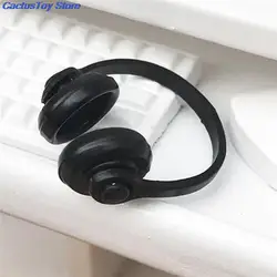 1Pc 1/12 Dollhouse Miniatures Plastic Wireless Earphone Headphone Christmas Gift Doll House Decor Classic Toys for Child Kids