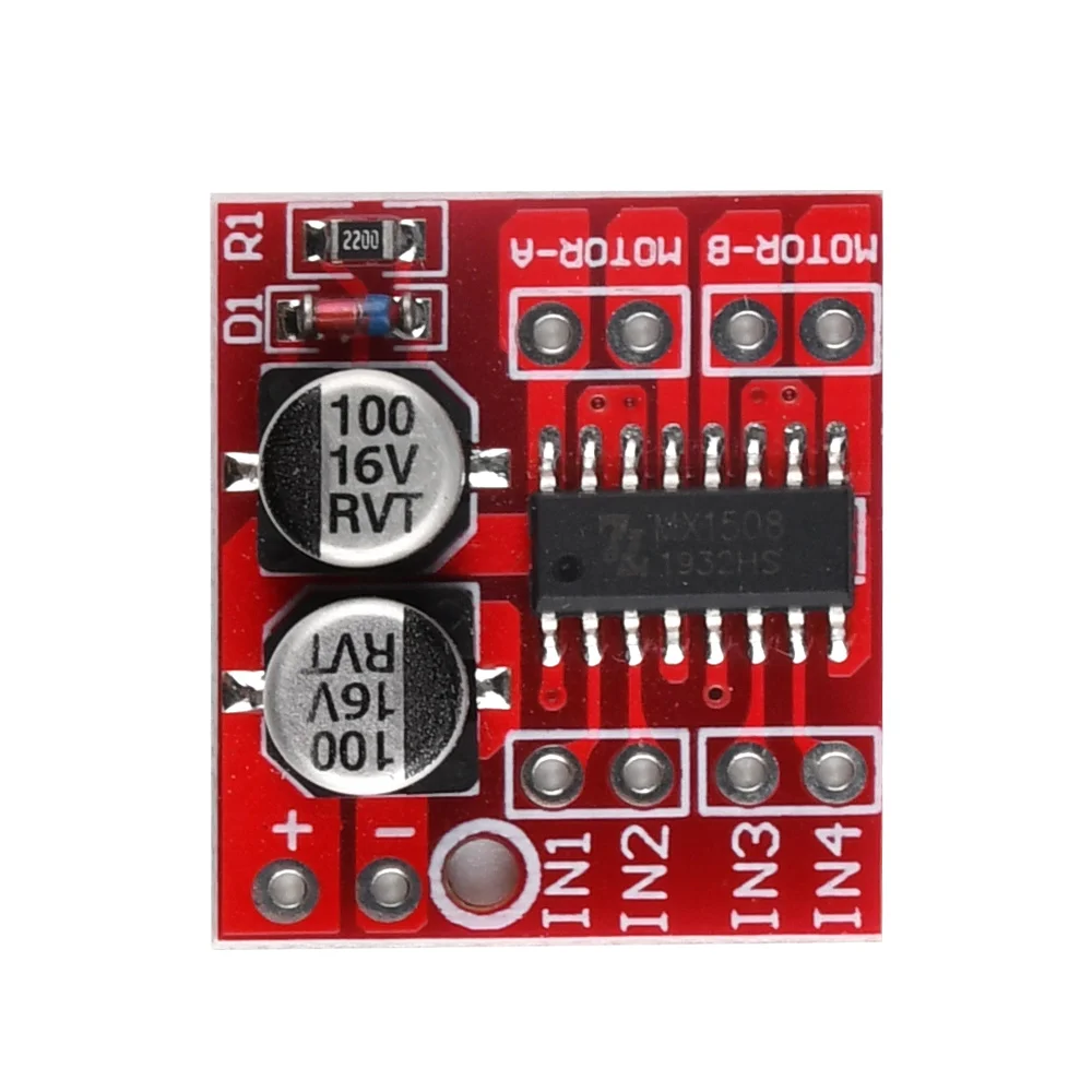 Modulo Driver motore cc MX1508 a 2 vie 1.5A velocità PWM Dual H-Bridge Stepper L298N