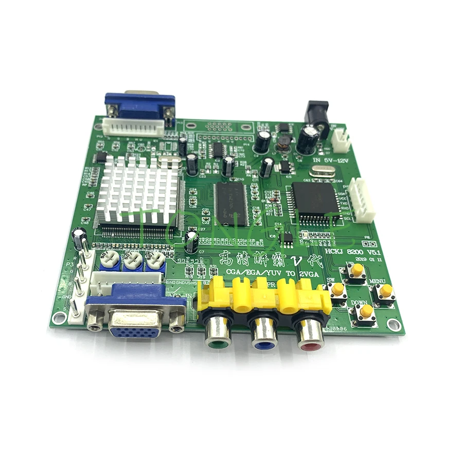 

Плата конвертера видео сигнала аркадной игры GBS8220 в VGA HD, двойной выход, неэкранированная защита, CGA, YUV, EGA, RGB