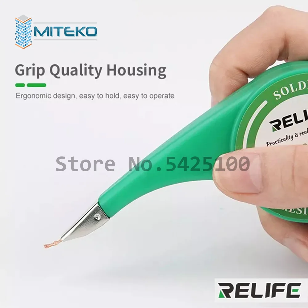 Tin Strip Desoldering Braid Solder Wick, 100% Copper, Low Residue, Non-Clean, Tin Strip, Repair Tools