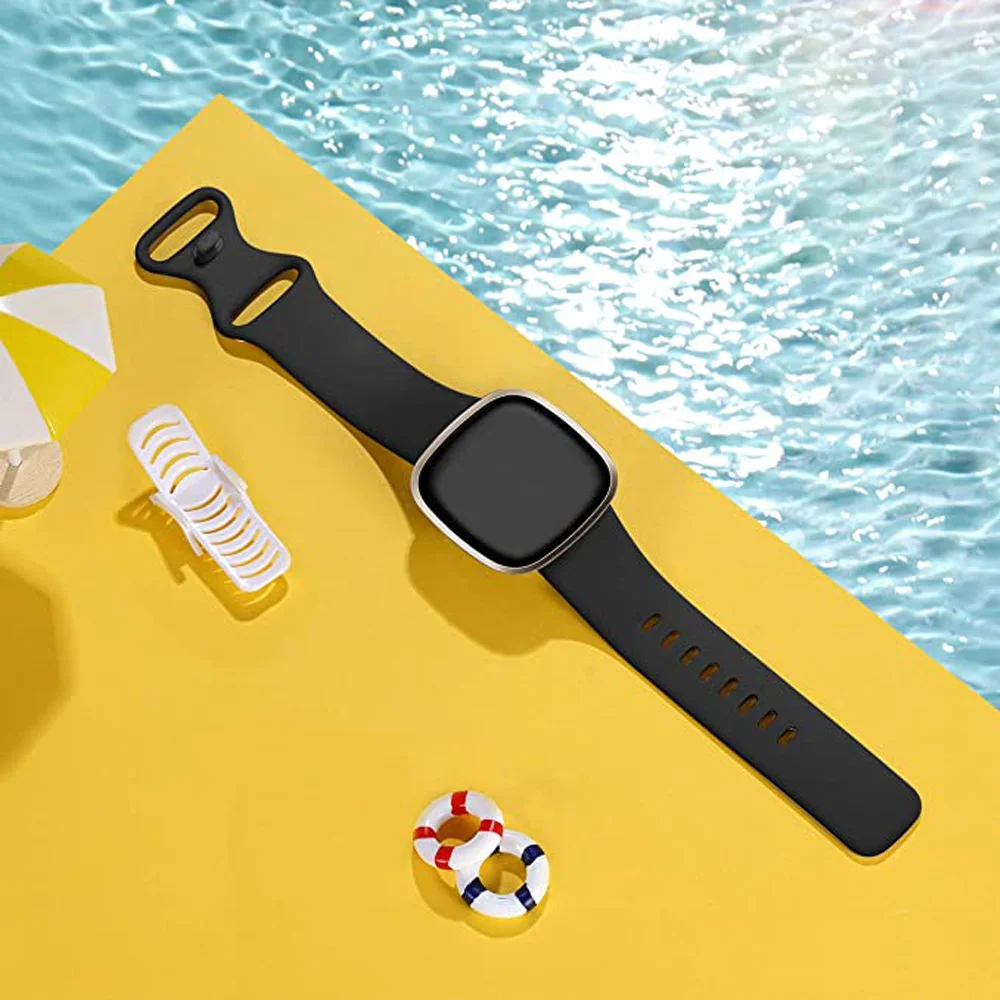 Силиконовый ремешок для смарт-часов Fitbit Versa 3, сменный ремешок для часов, аксессуары для смарт-часов Fitbit Sense