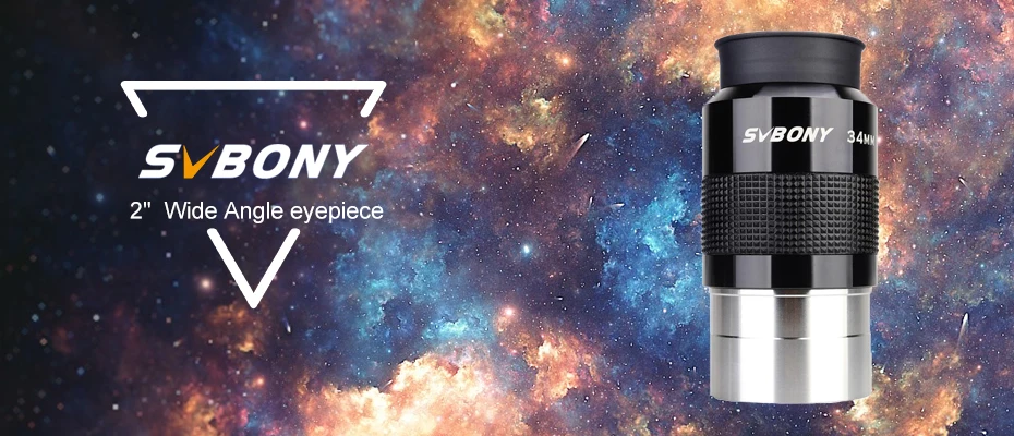 SVBONY Professionelles Astronomie-Teleskop, 34 mm, 2 Zoll Weitwinkel, 72 ° FMC Asphärisches Okular HD – Detail 2